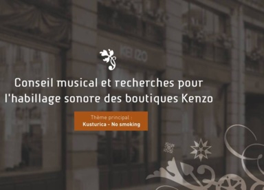 Habillage Sonore Boutiques Kenzo 2005